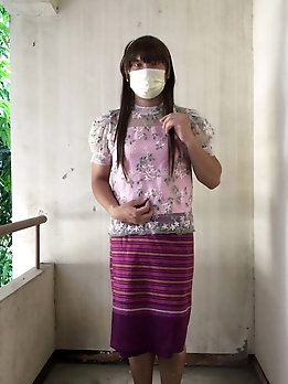 Dress set thai batic ladyboy